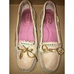 Sperry women’s Angelfish boatshoe plaid pink